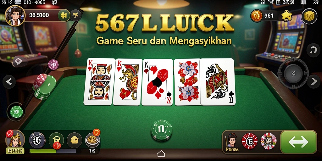 Screenshot gameplay Domino yang seru dari 567LUCK.