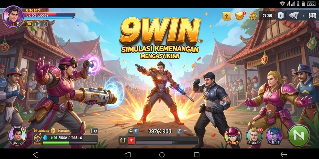 Screenshot gameplay 9WIN yang menunjukkan aksi seru dalam simulasi.