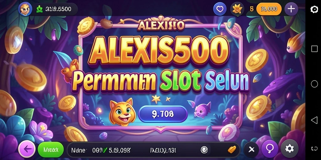 Tampilan menawan gameplay ALEXIS500 saat berputar.
