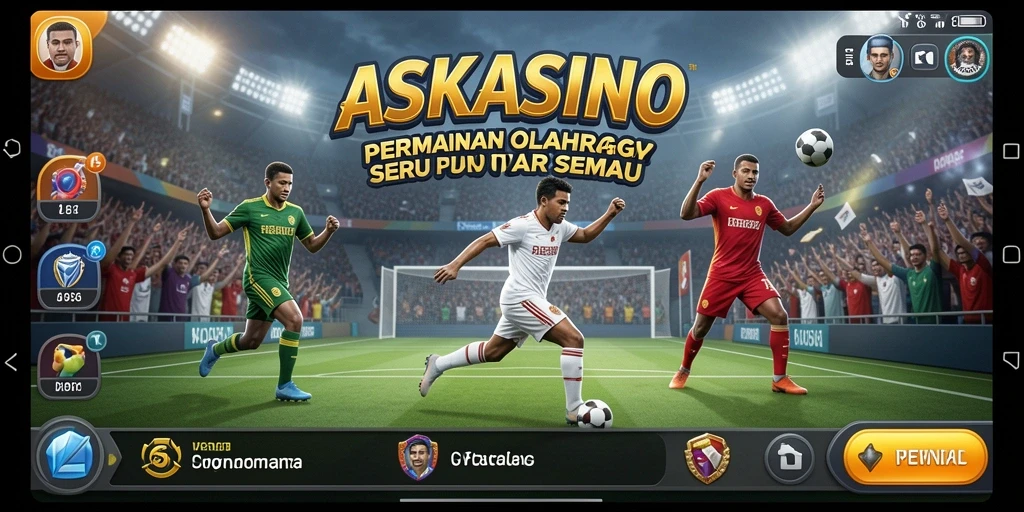 Tampilan gameplay menarik dalam aplikasi olahraga ASKASINO.