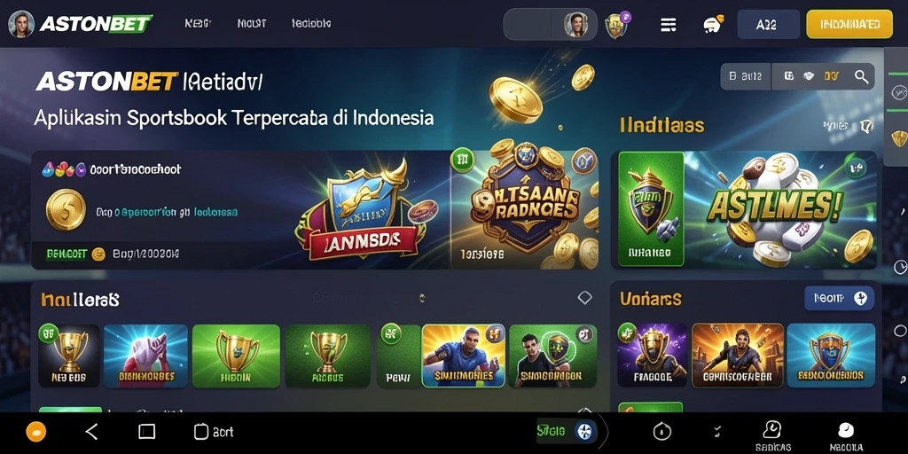 Tampilan gameplay minimalis dan fungsional dari ASTONBET.