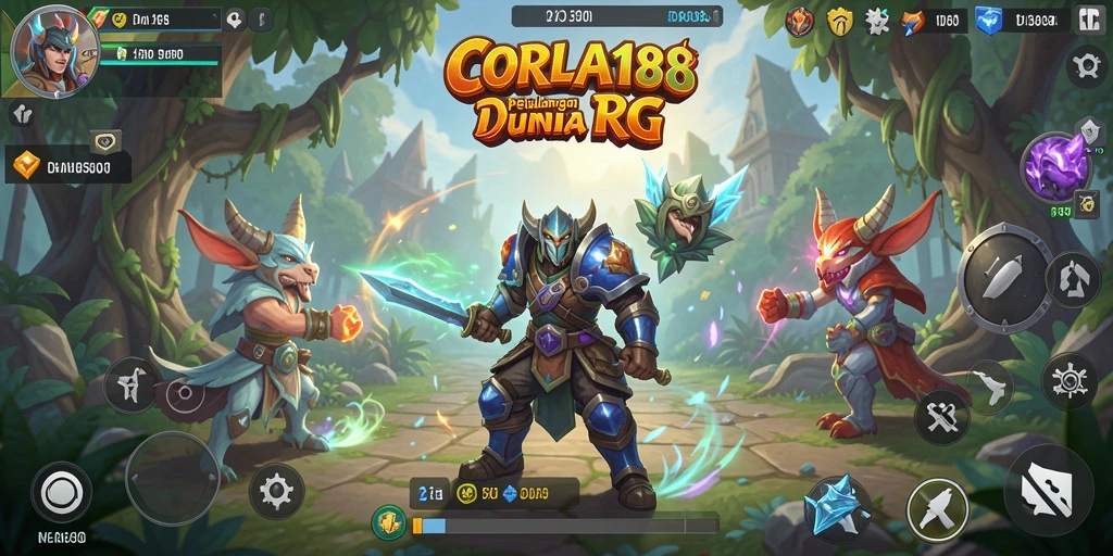 Tampilan gameplay <strong>CORLA188</strong> yang mengesankan dengan aksi RPG yang intens.