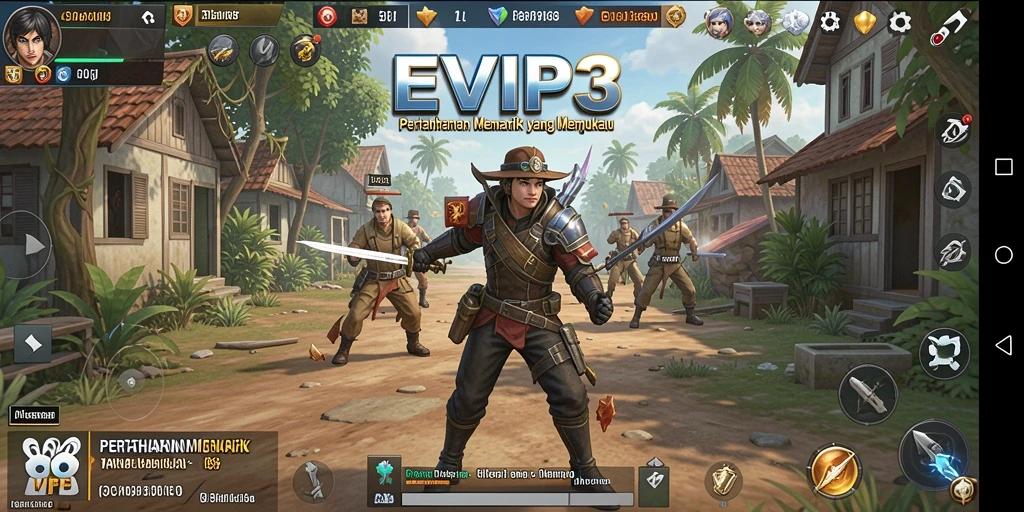 Gameplay menarik EVIP3 dalam aksi Tower Defense.