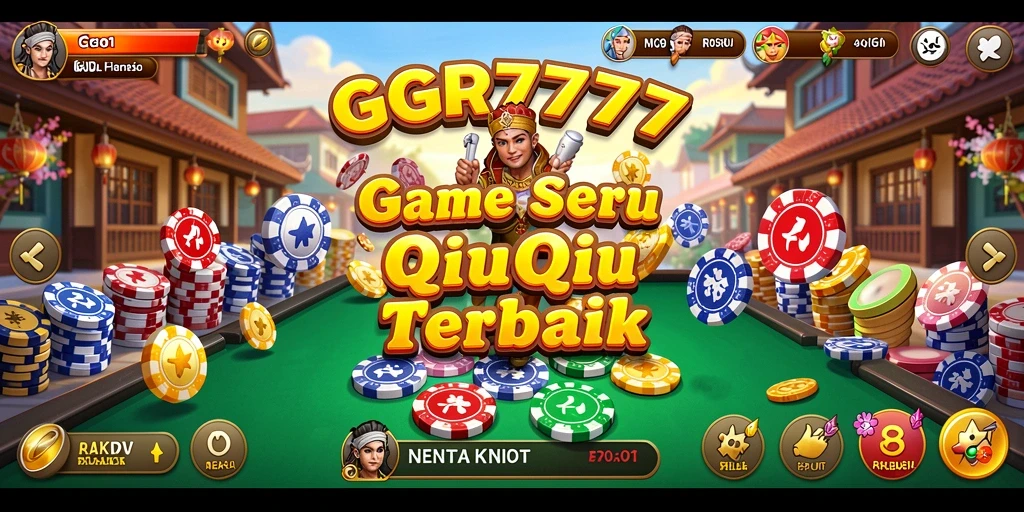 Tampilan gameplay QiuQiu yang seru dan menantang.