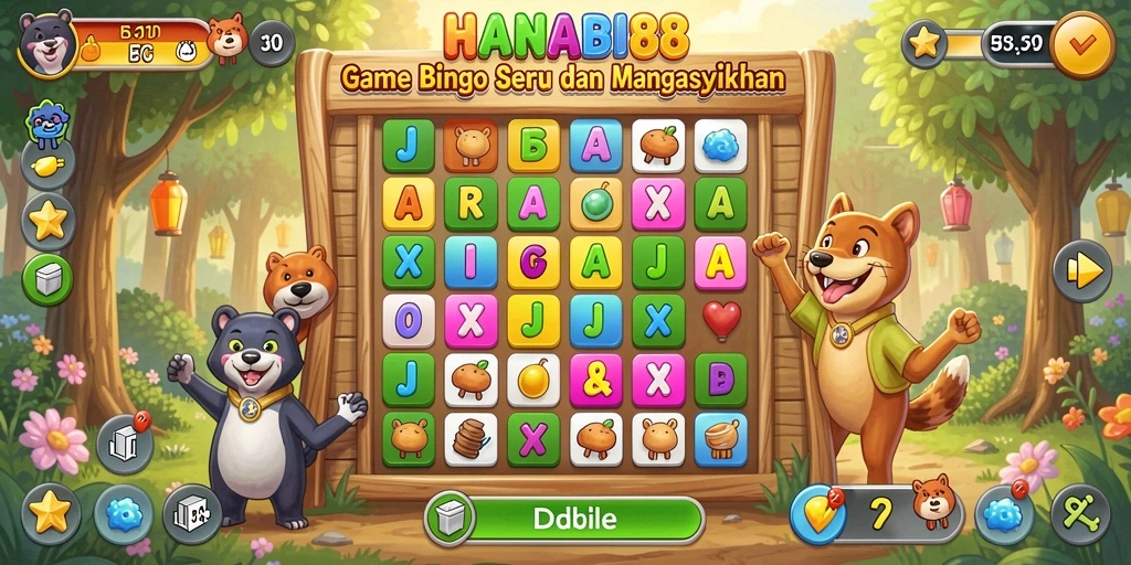 Tampilan gameplay seru HANABI88 dalam permainan Bingo yang mengasyikkan.