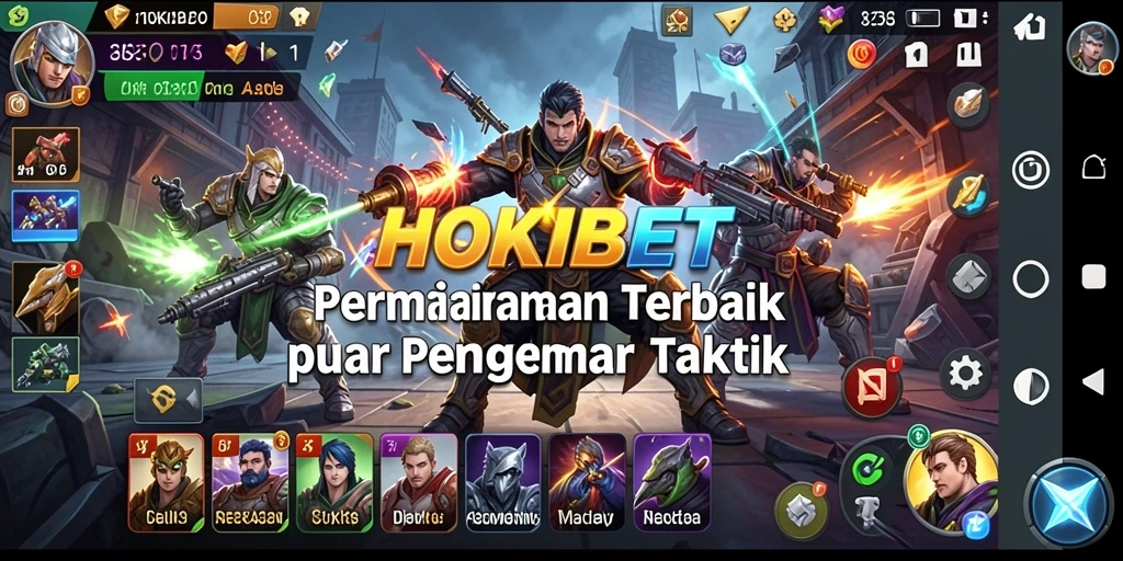 Tampilan gameplay HOKIBET menampilkan aksi strategi yang memukau.
