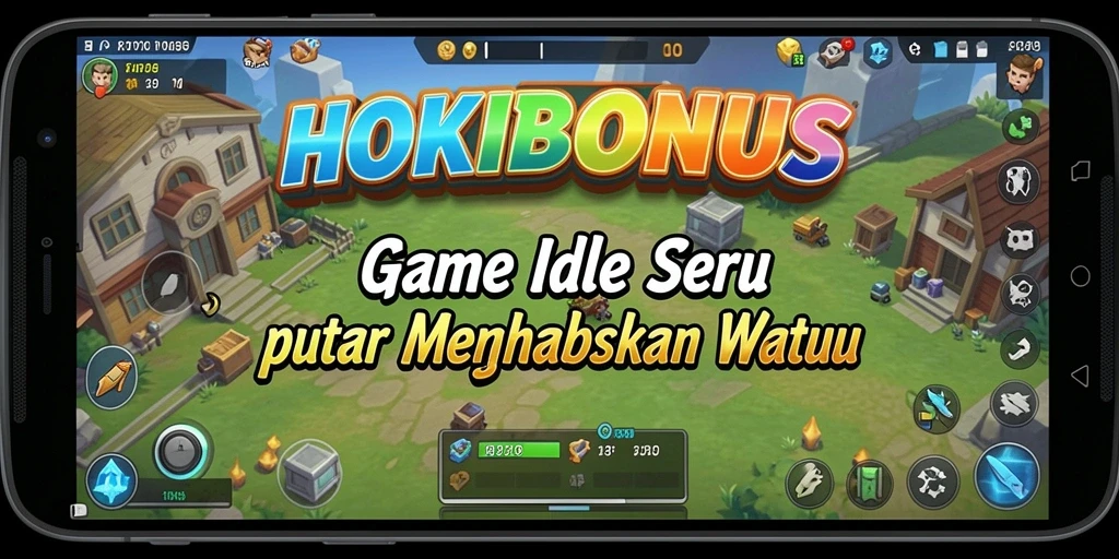 Screenshot HOKIBONUS menampilkan gameplay Idle yang mengasyikkan dan karakter menarik.