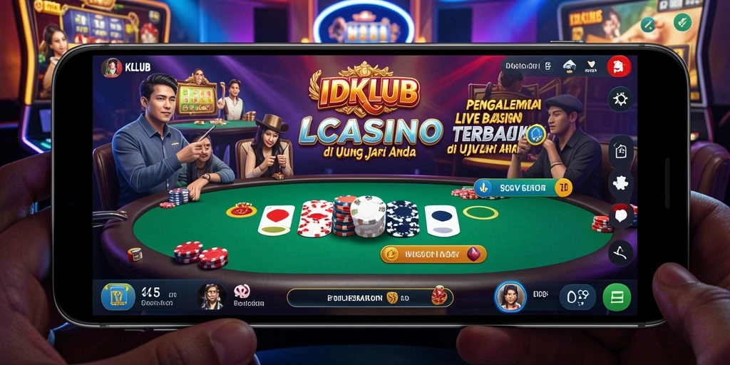 Tampilan gameplay Live Casino yang memikat di IDKLUB.