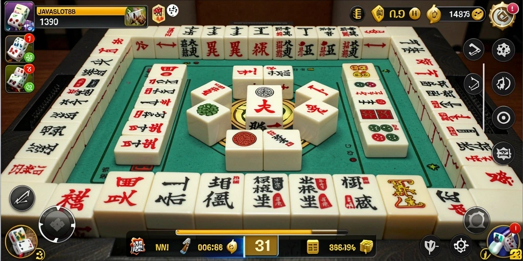 Tampilan menarik dari gameplay Mahjong di JAVASLOT88.
