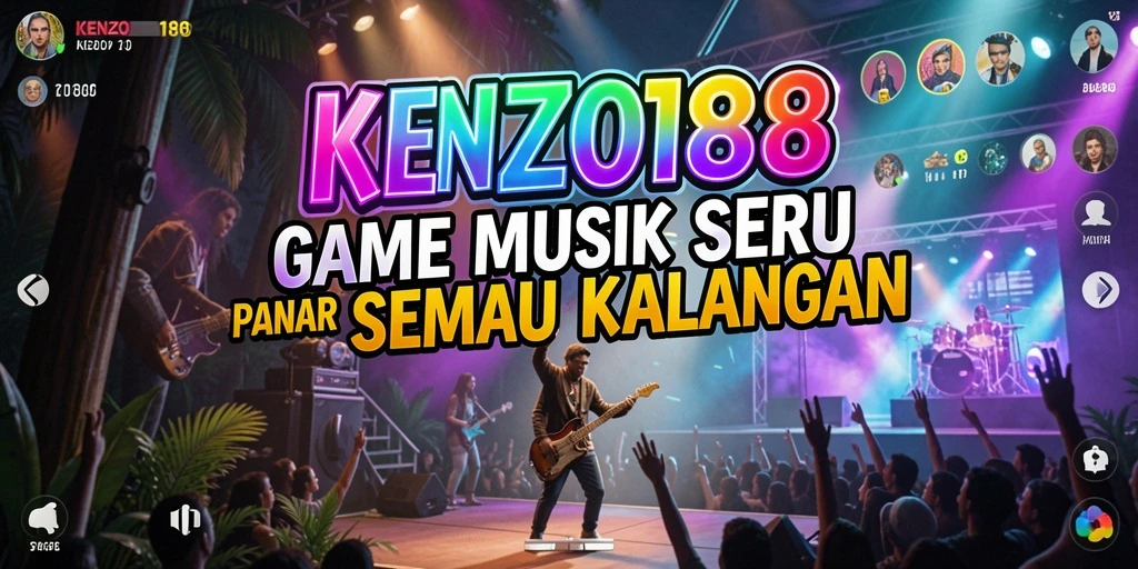 Screenshot gameplay KENZO188 menampilkan lagu-lagu menarik dan tantangan seru.