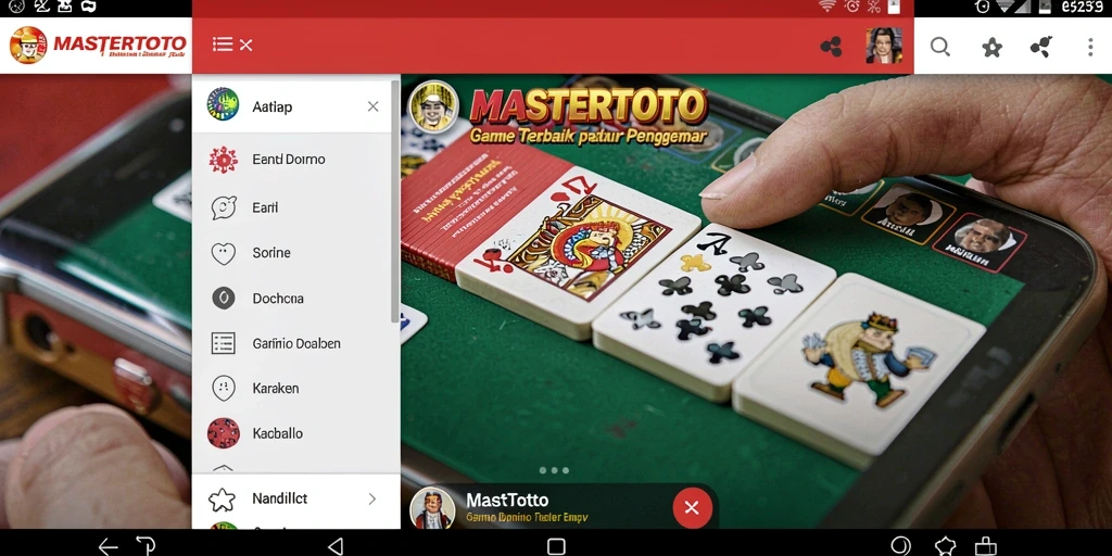 Tampilan gameplay seru dari MASTERTOTO dalam permainan Domino.