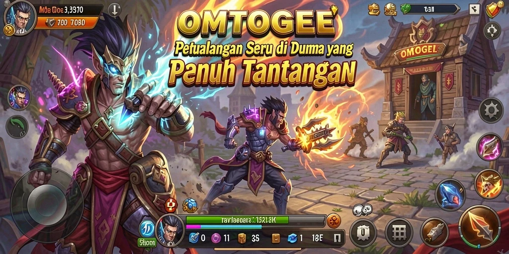 Tampilan menarik dari gameplay petualangan OMTOGEL yang mendebarkan.
