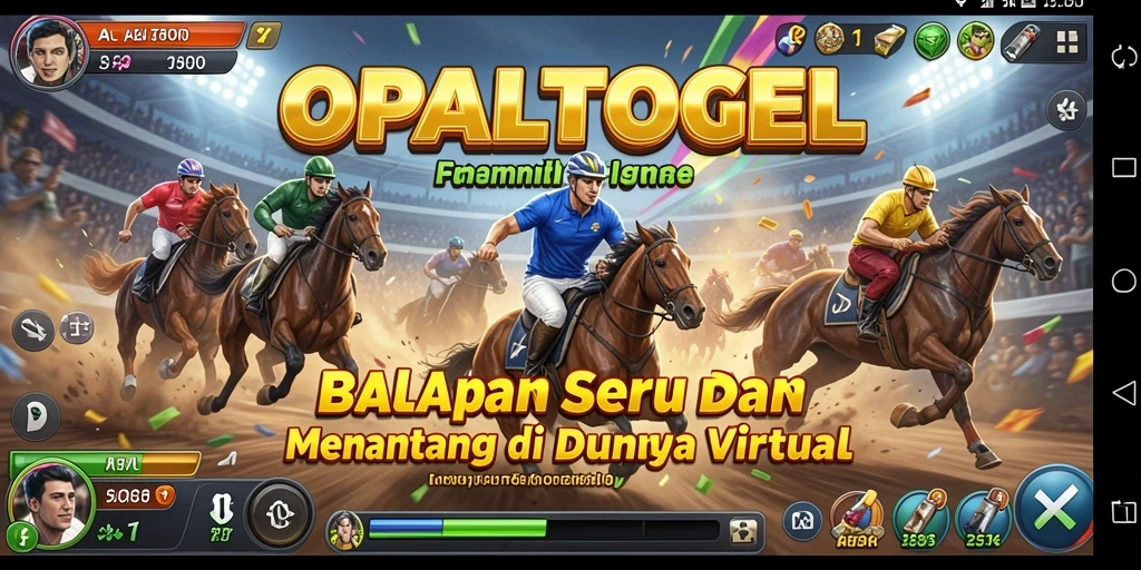 Gambar menangkap momen balapan yang mendebarkan di OPALTOGEL.
