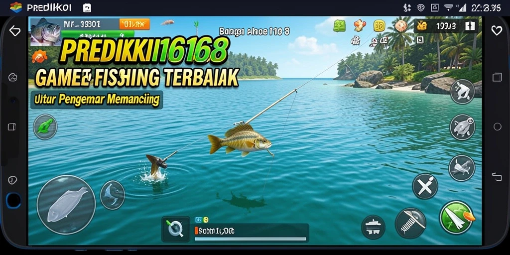 Tampilan gameplay PREDIKSI168 yang menarik saat menangkap ikan.