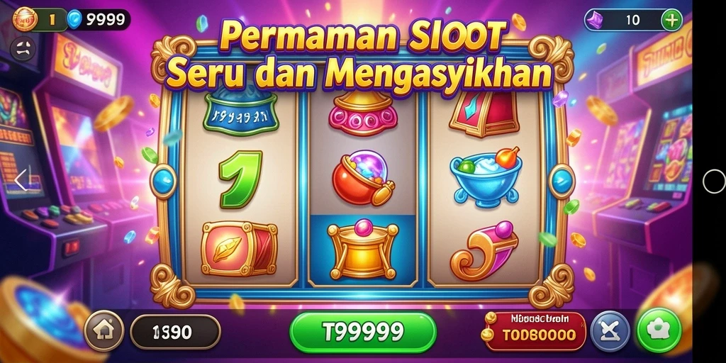 Tampilan gameplay T9999 yang menarik dan mendebarkan saat memutar gulungan Slot.
